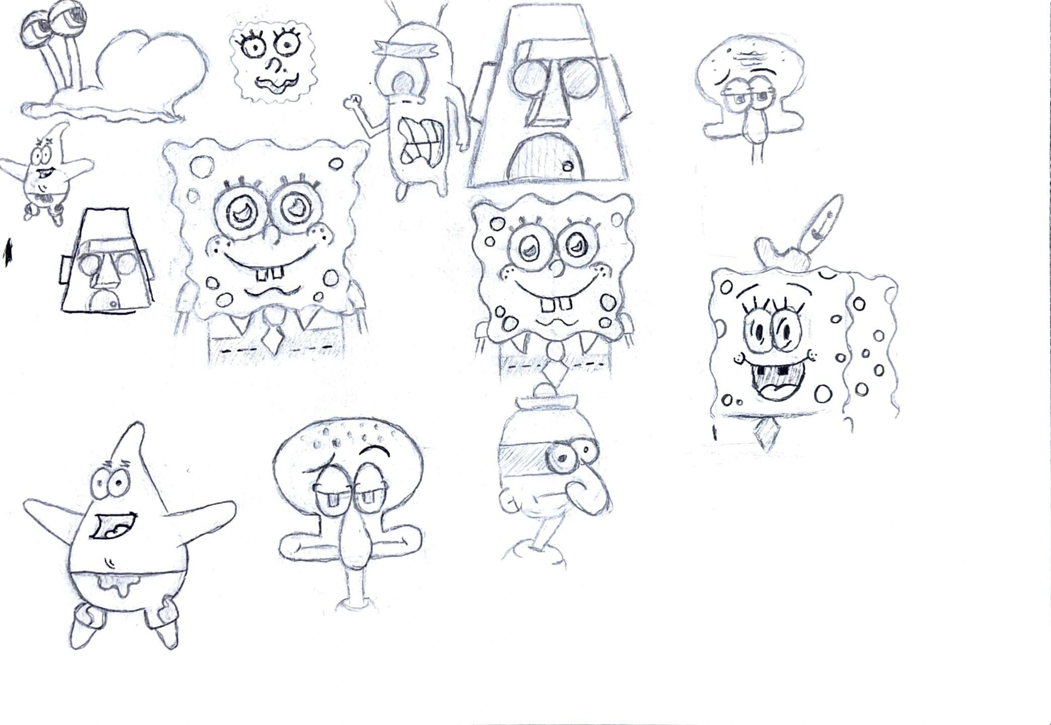 Tegning til bog-prototype