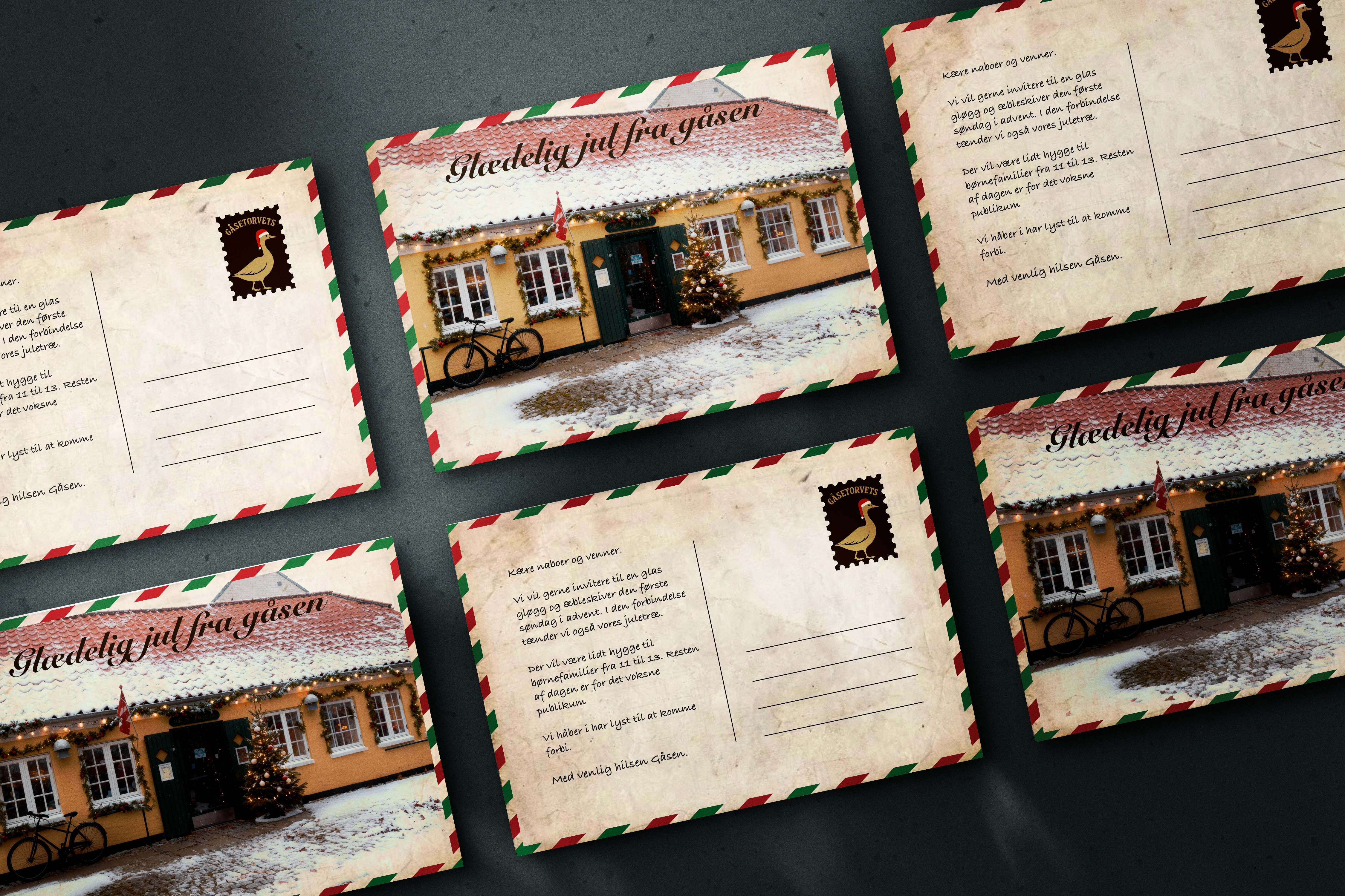 Gåsetorvet – postkort/julekort